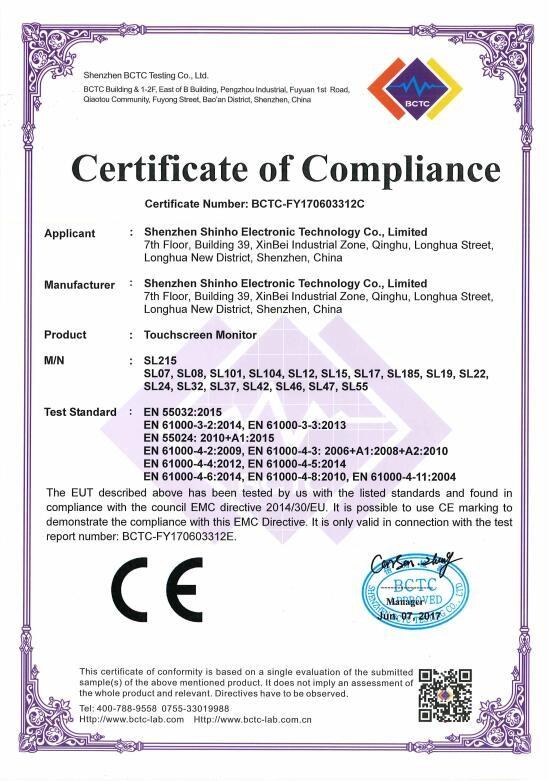 CE-EMC - Shenzhen Shinho Electronic Technology Co., Limited