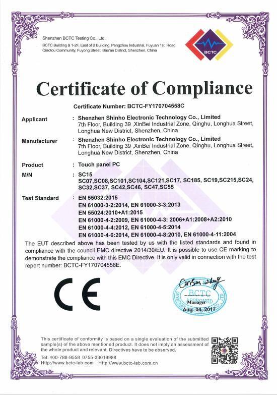 CE-EMC - Shenzhen Shinho Electronic Technology Co., Limited