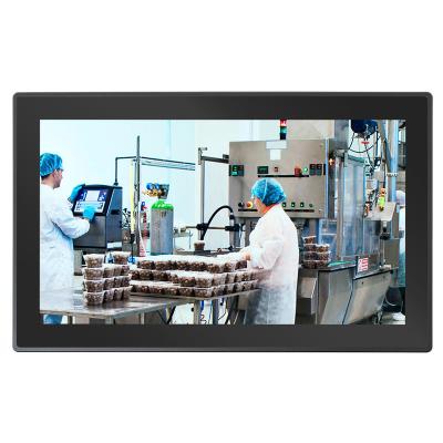 China 21.5 Inch 5 Wire Resistive Touch Screen Industrial Panel PC Fanless Design IP65 Waterproof All-In-One PC for sale