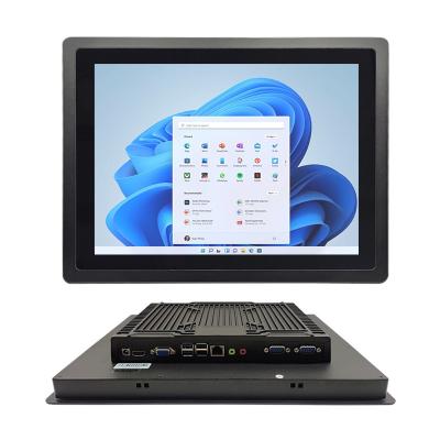 China DC 12V Embedded Touch Panel PC Front IP65 Waterproof With Gigabit Ethernet for sale