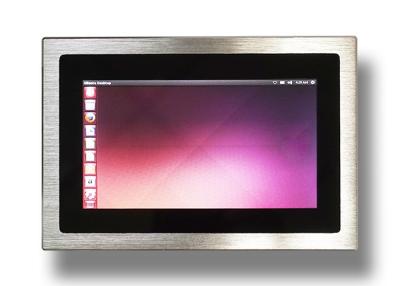 China Silver Panel Mount Windows Embedded Touch Screen Panel PC 2 RS232 Interface for sale