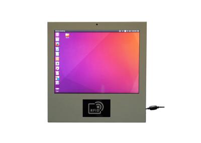 China 15 Zoll-Touch Screen Computer-weißer Farbmetallkasten RFID mit Kamera Bluetooth zu verkaufen