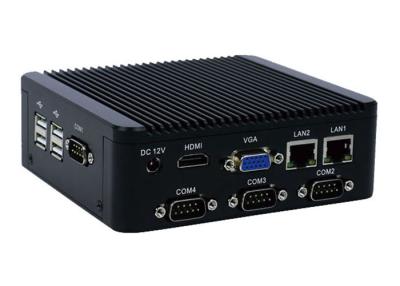 China 4 COM RS232 Industrial Fanless Mini PC Fanless Embedded Computer 6 USB For Entry Exit Terminal for sale