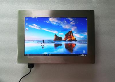 China Smooth Round Stainless Steel Panel PC 12 Inch Industrial Widescreen WIFI Support for sale