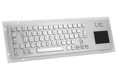 China PS2 5VDC SS304 Industrial Metal Keyboard Rack Mount With Touchpad for sale
