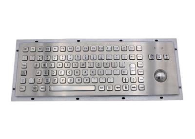 China PS2 5VDC IP65 Waterproof Metal Keyboard With Trackball Mouse for sale
