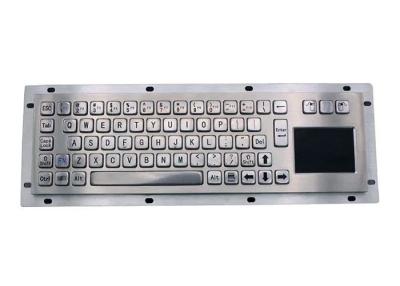 China 40counts/Mm Sus304 Industrial Metal Keyboard IP65 Brushed Stainless Steel Keyboard for sale