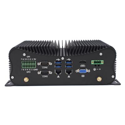 中国 PCIEのFanless産業小型PCのIntel I5 I7 GPIO LPT 6 COM 2 Lans 8 USB箱 販売のため