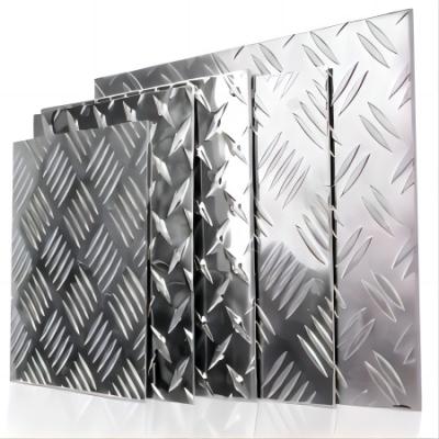 China ASTM 5083 ASTM Embossed Aluminum Tread Plate Diamond Plate 500mm for sale