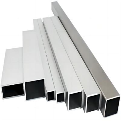 China High Hardness 6082 Aluminum Pipe 2mm Rectangular Tube Seamless Extruded Profile for sale
