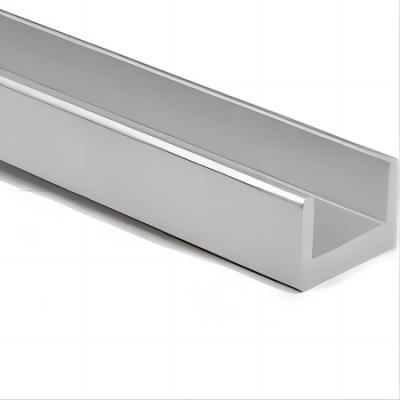 China AISI 6061 Aluminium U Shaped Channel Profile 6mm For Framing for sale