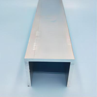 중국 AISI 7075 산화 피막처리 알루미늄 Ｕ 채널 형상 6 밀리미터는 넓게 사용합니다 판매용