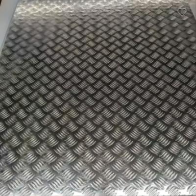 China JIS 1050 Aluminum Checkered Plate Tread Plate For Industry Construction W500mm for sale