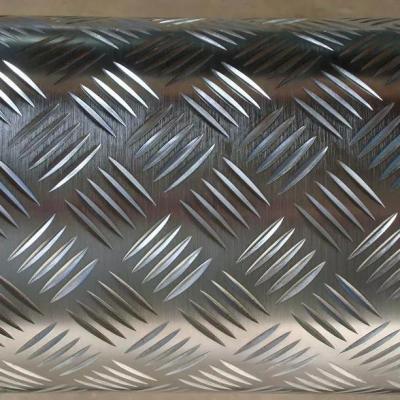 China Mill Finish 3003 6061 Aluminum Checkered Plate Diamond Tread Embossed 10mm for sale