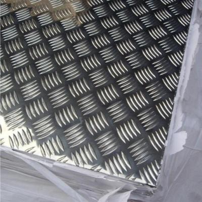 China 1050 Pure Aluminium Checker Plate 8x4 5 Bar Finish H26 Temper With Mill Edge for sale