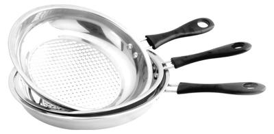 China Home Kitchen Stainless Steel Non Stick Frying Pan Set Strong And Immune To Rust for sale