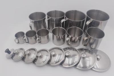 China 11cm Food Safe Stainless Steel Milk Cup Mirror Polishing for sale
