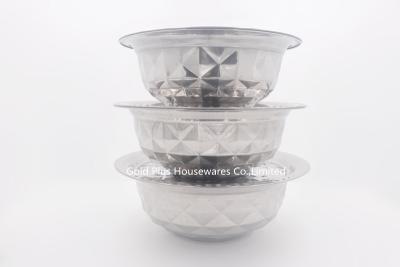 China Bacia de aço inoxidável do Cookware cromático de 0.076cbm 26cm com tampa à venda