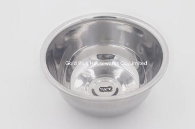China sistemas de acero inoxidables del Cookware del 18cm, cuenco de ensalada de acero inoxidable 100g en venta