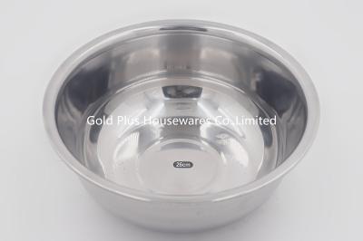 China 26cm Thin Basin 195g Stainless Steel Cookware Sets for sale