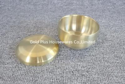 China 10.2cm Diameter Stainless Steel Serving Bowl Set Golden heat Preservation for sale