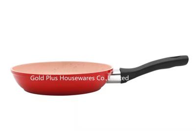 China LFGB Home Cooking Pans Granite Induction Egg Skillet 16cm Red Color for sale