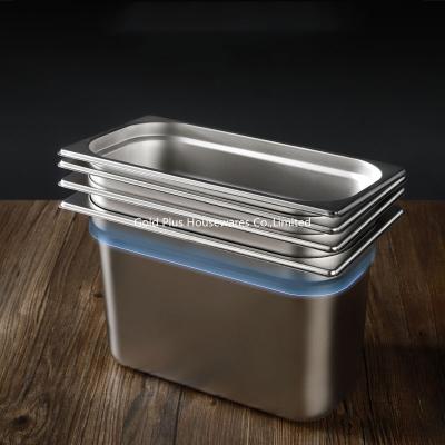 China 1/1 Anti Rust Metal Food Tray For Hotel Commercial Stainless Steel Pan for sale