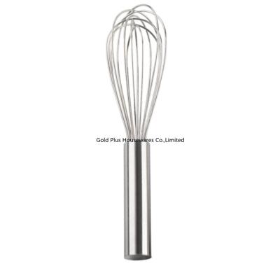 China Small Stainless Steel Kitchen Tools Handheld Wire Whisk Coffee Mixer Milk Beater for sale