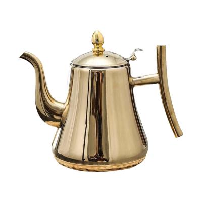 China 1 Liter Stainless Steel Whistling Water Kettle Commercial Mirror Polished Tea Pot for sale