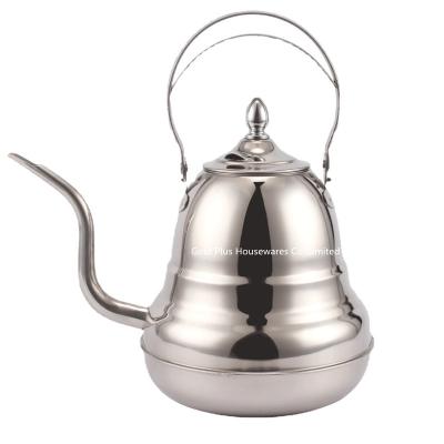 China Classic Stainless Steel Tea Kettle 1.8 Liter Water Pour Over Espresso Brewing Coffee Pot for sale