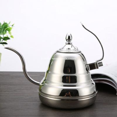 China Hand Drip Vacuum Coffee Pouring Kettle Stainless Steel Tea Pot 1.8L for sale