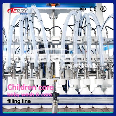China PLC Control Thick Liquid Dishwashing Liquid Filling Machine 300-1000ml for sale