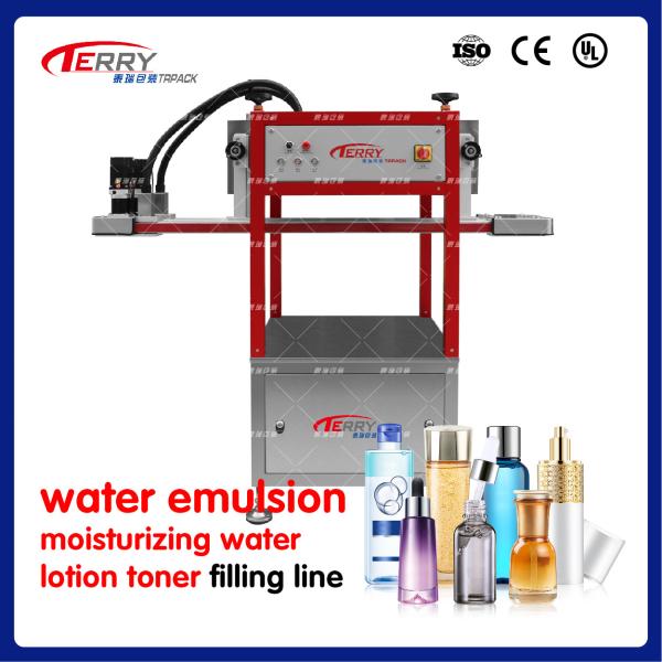 Quality 6 Heads Cosmetics Filling Machine Lotion Bottle Filler PLC Control for sale