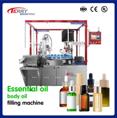 China Food Grade SS304 / SS316 Essential Oil Filling Machine Filling And Capping Machine for sale