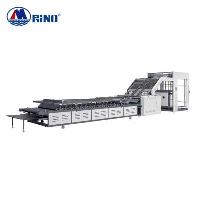 China 6000pcs/H Flute Lamination Pasting Machine 12kw For Paper Cardboard for sale