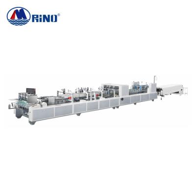 China RINO High Speed Folding And Gluing Machine , Paper Folder Gluer Machine for sale