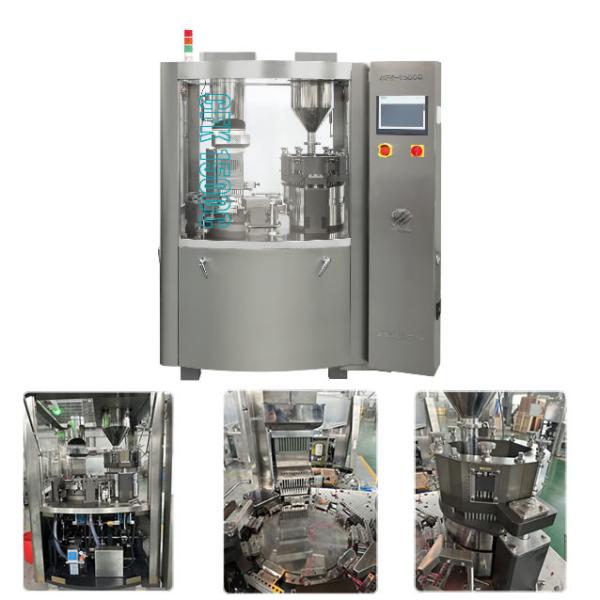 Quality Low Noise Semi Auto Capsule Filler 8KW Pellet Types Of Capsule Filling Machine for sale