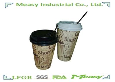 China 80mm / 90mm PS Paper Cup Lids Black For Hot Coffee Drinking Cup for sale