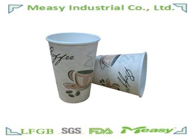 China 80mm 10oz Paper Coffee Cup With Clients Brand Printed Food Grade Ink for sale