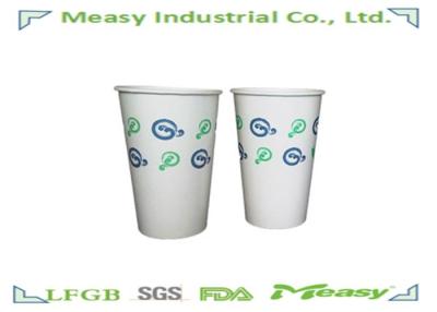 China 1 Layer Disposable Hot Drink Cups With Custom Brand Flexo Grapgic Printing for sale