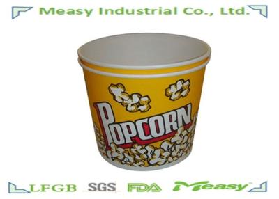 China 170OZ / 46OZ Popcorn Buckets Double PE Lined Oilproof For Watching Movies for sale