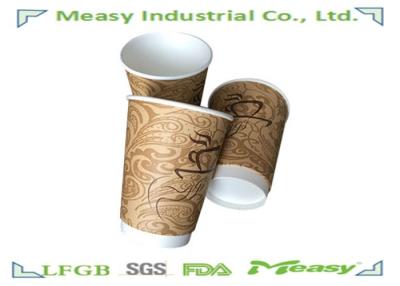 China 12OZ Disposable Double Layer Paper Coffee Cups Better Insulation Good Design for sale