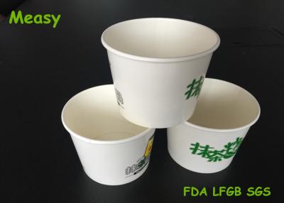China grande recipiente de papel de gelado do tamanho 16oz para o iogurte congelado, Eco amigável à venda
