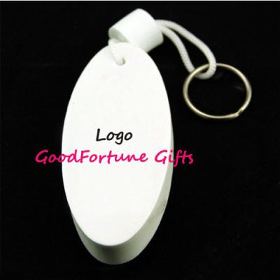 China Printed logo promotional PU Foam Floating Keychain for sale