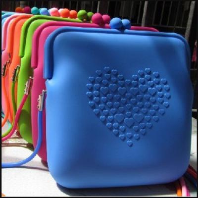 China Silicon Shoulder Bag With Heart Pattern promotion gift for sale