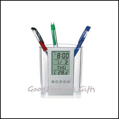 China Promotion Pen Holder With Calendar printed logo for sale