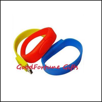 China Silicon Wristband bracelet U-disk promotion gift printe logo for sale