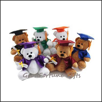China customed logo plush teddy college graduation bears gift for sale