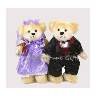 China snuggle customed white plush stuffed bear wedding gift souvenir toy doll for sale