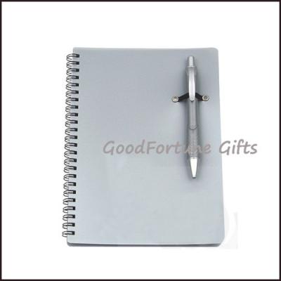 China Sell pp notebook memo pads with pen printed logo for sale